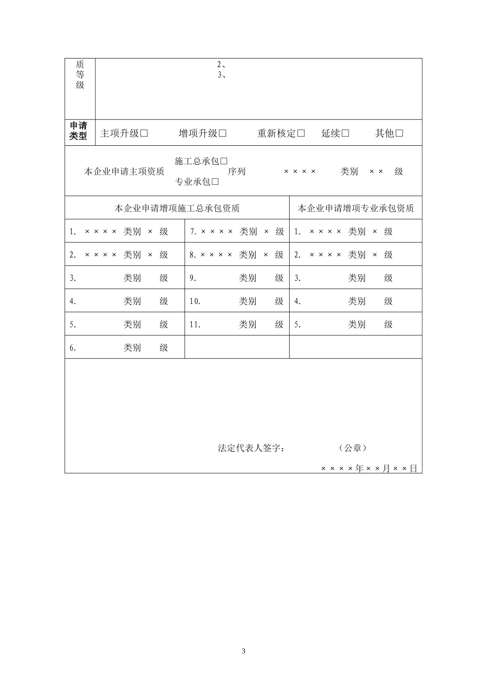 防水工程资质申请表_第3页