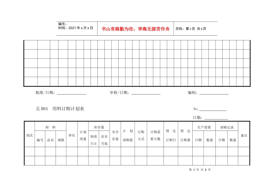 【管理表格】企业管理表格物料管理b横表格_第3页