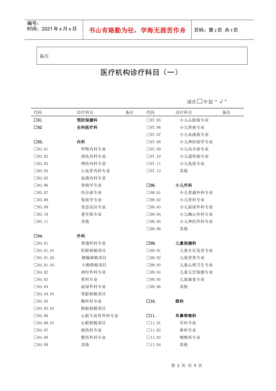 医疗机构数据统计表_第2页