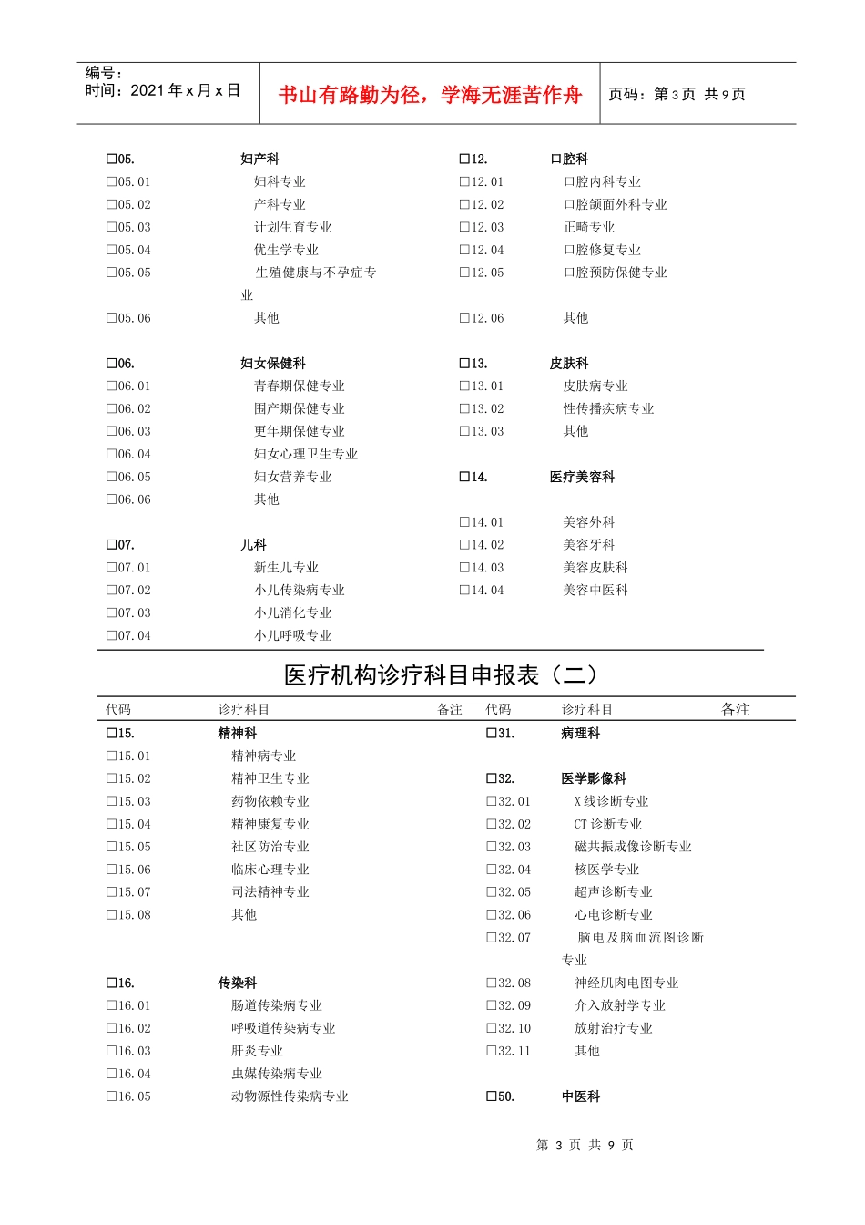 医疗机构数据统计表_第3页