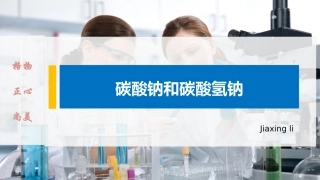 第二章第一节碳酸钠和碳酸氢钠
