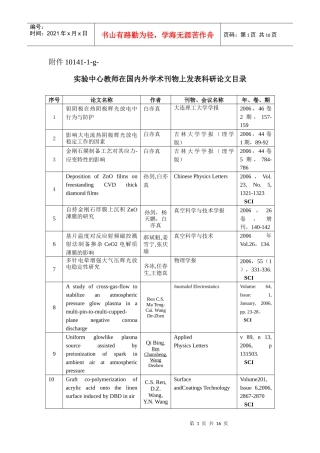科学研究论文统计表