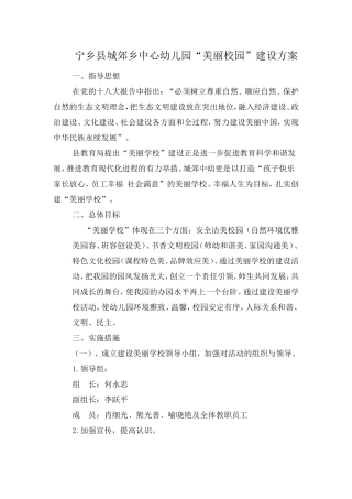 宁乡城郊中幼美丽校园建设(1)