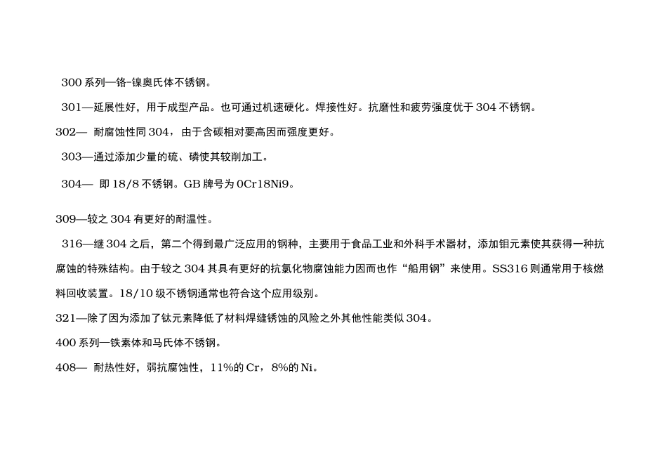 常用不锈钢材料性能与用途_第3页