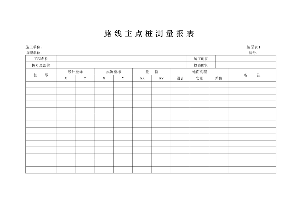 施工自检表格范本_第1页