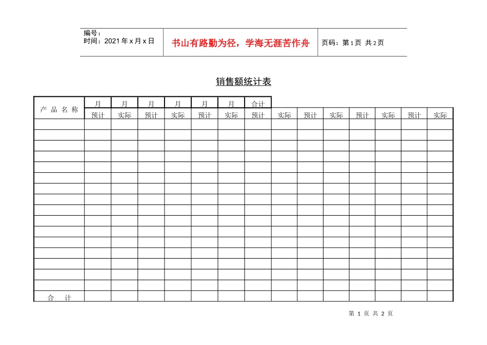 销售额统计表(1)_第1页