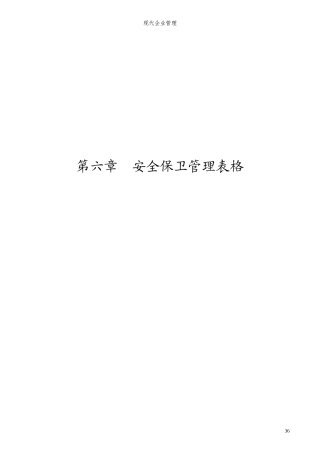 6 安全保卫管理表格