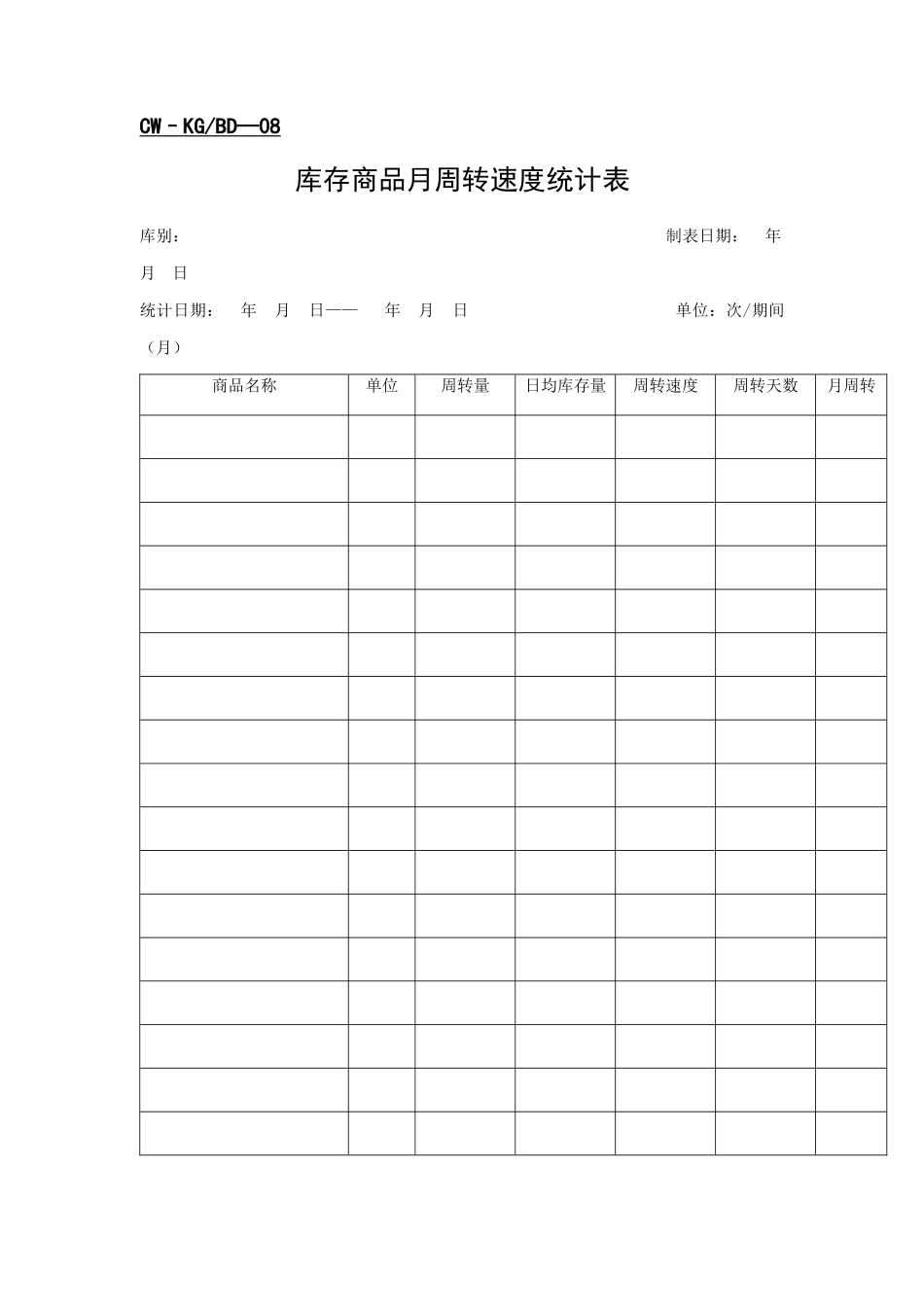 库管部的管理表格_第2页