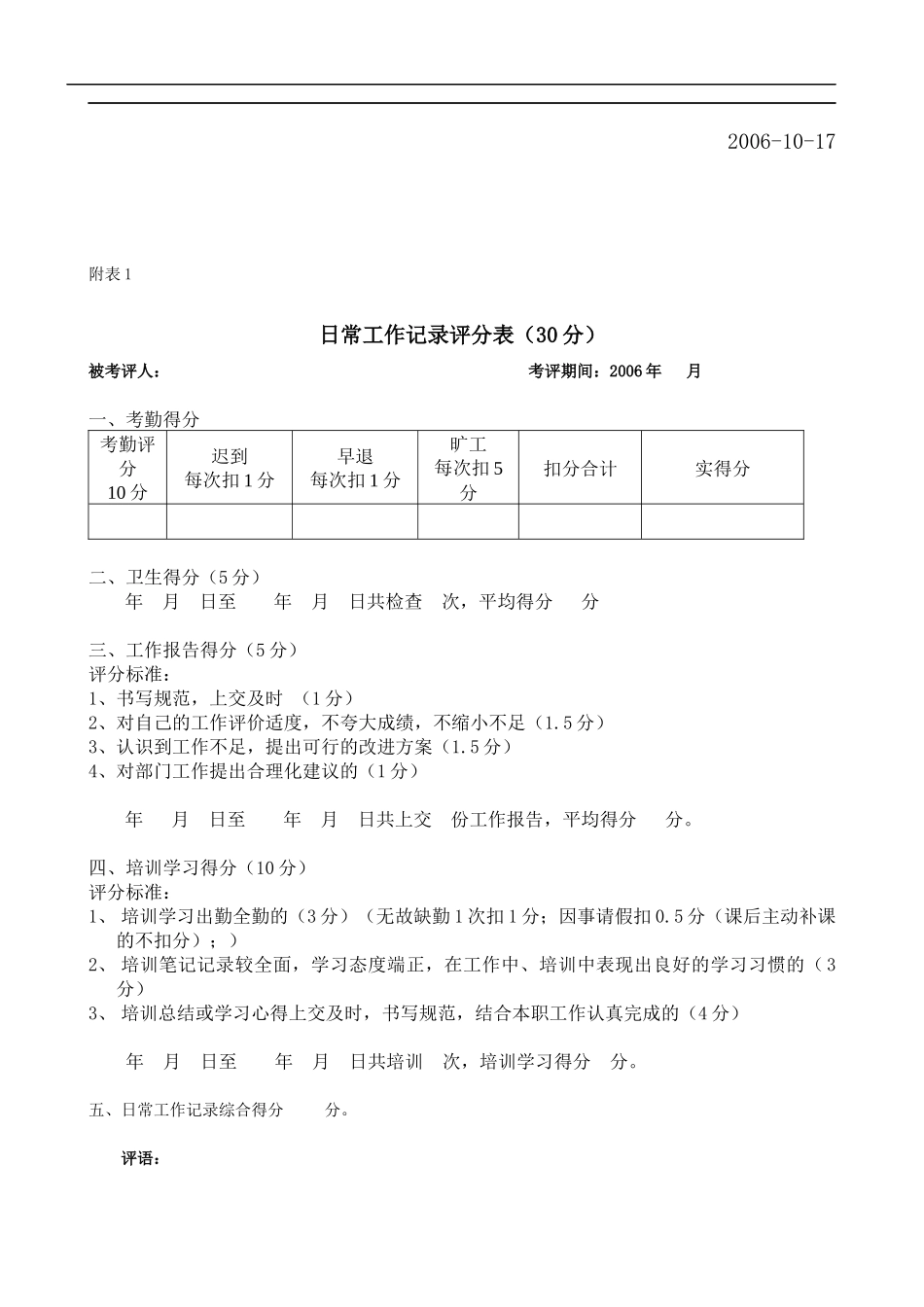 某小公司考核制度试行(1)_第3页