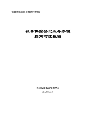 HR基础工作：社保登记业务办理指南与流程图(DOC52页)