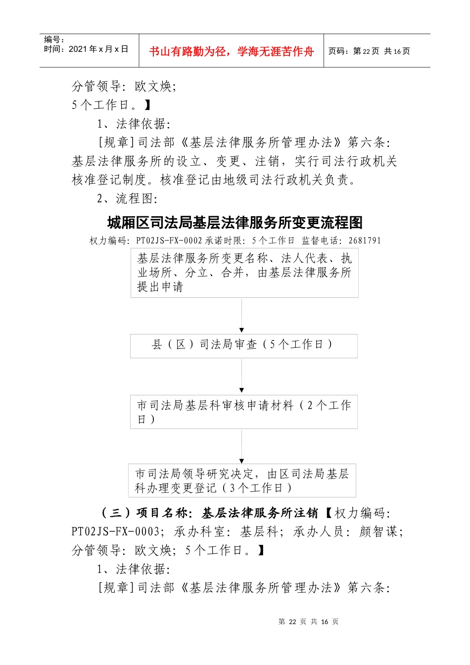 城厢区司法局行政权力执法依据和权力运行流程图_第3页