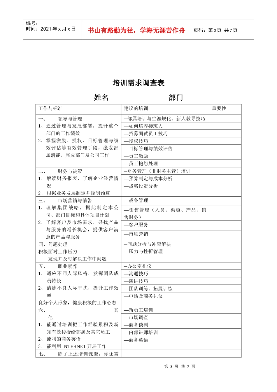 培训表格（待修改）_第3页