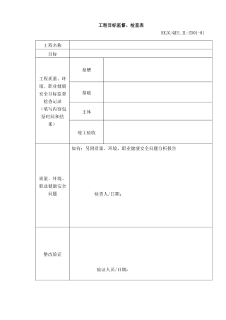 建筑企业管理全套表格(企管)
