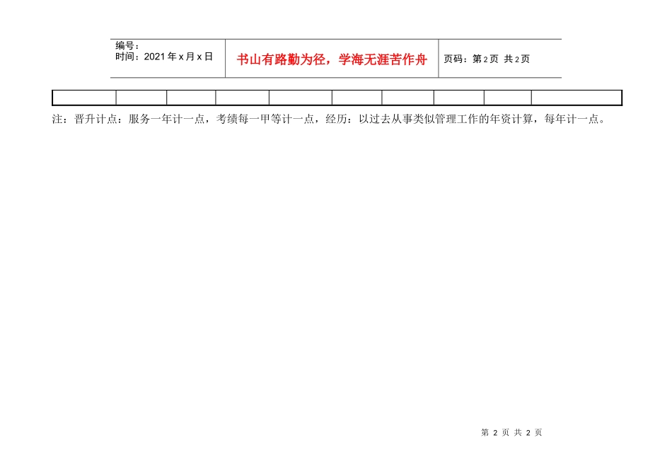 管理人员升迁计划表(二)_第2页