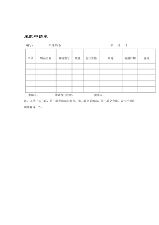 财会采购表(1)