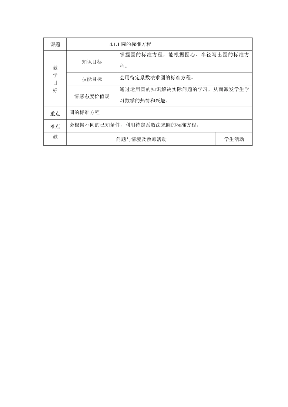 圆的标准方程_第1页