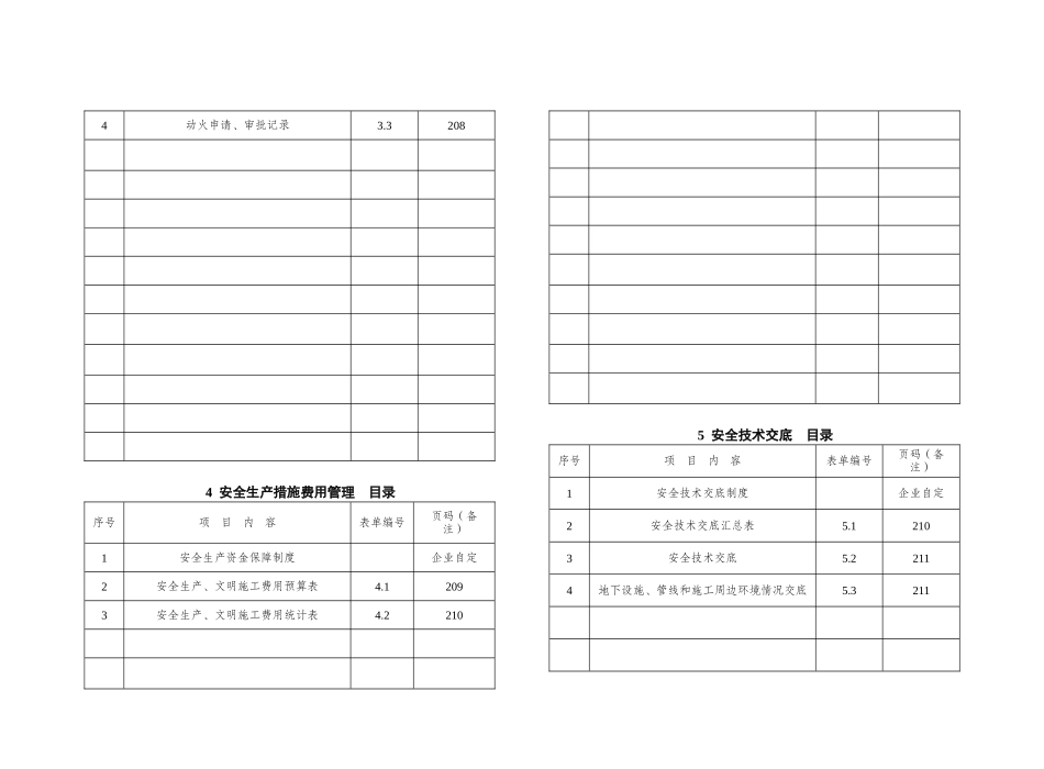 X年最新版安全达标手册表格部分_第2页