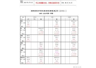 工商管理学院课程总表