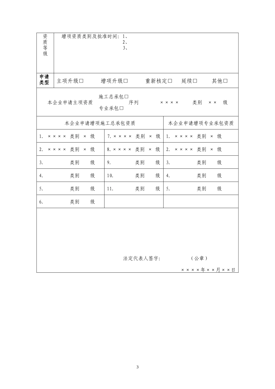 企业资质申报表_第3页