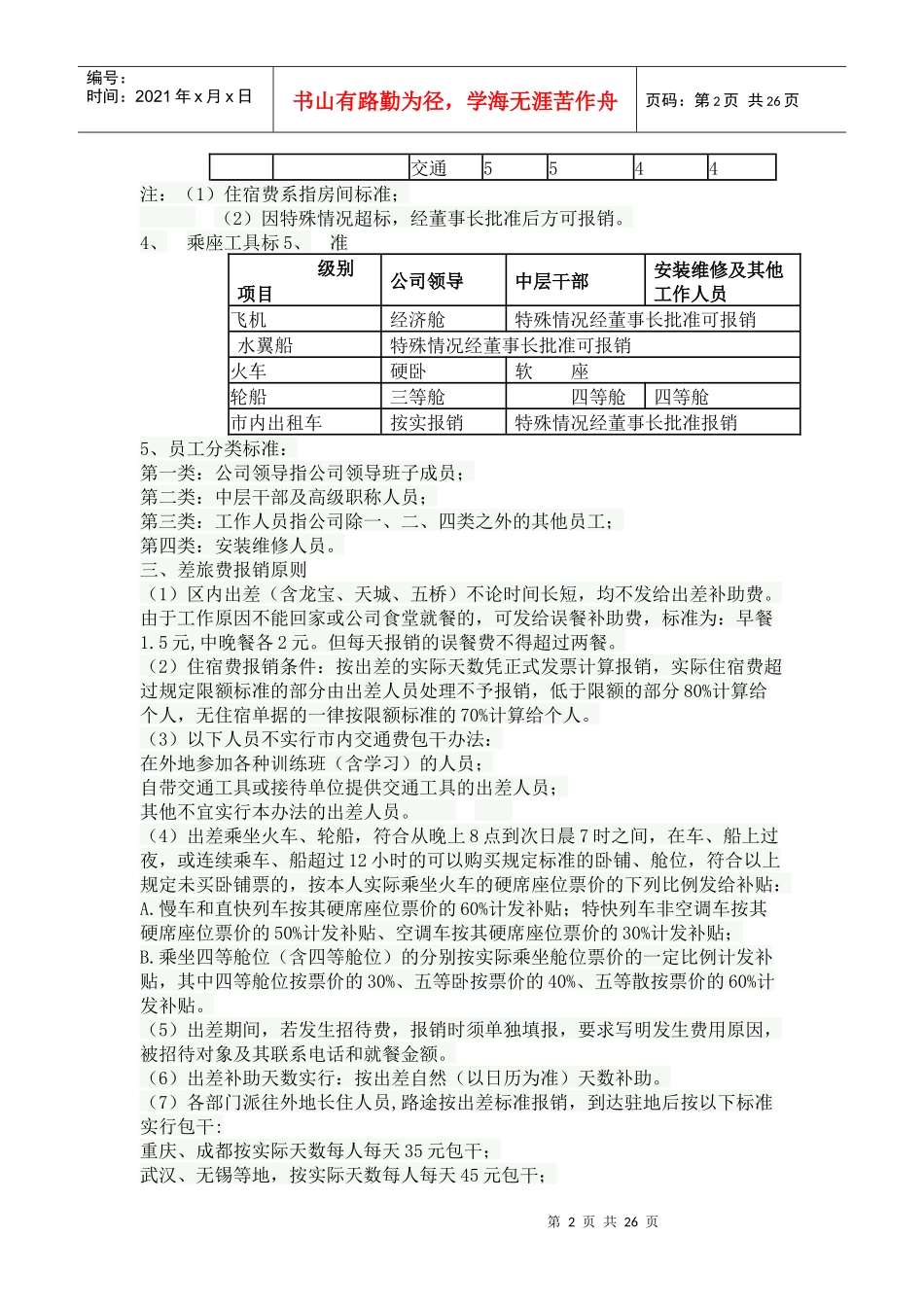 差旅费报销制度2_第2页