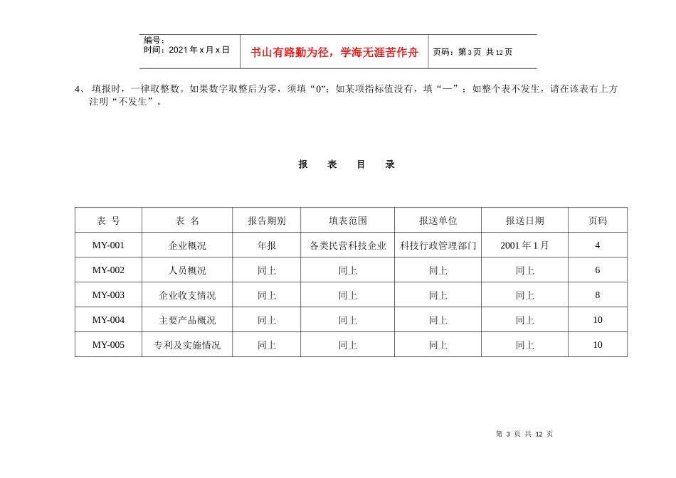 民营科技企业年报表_第3页