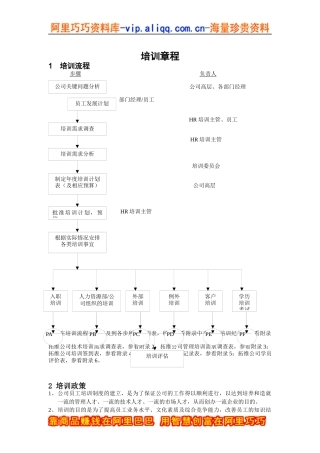 某公司培训章程