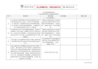 安全风险隐患排查表导则(DOC66页)