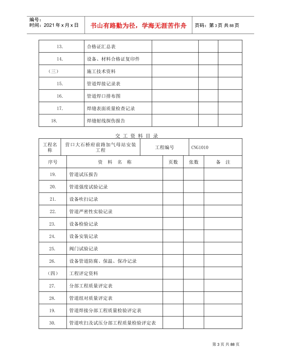 天然气输配工程竣工范本审核表_第3页