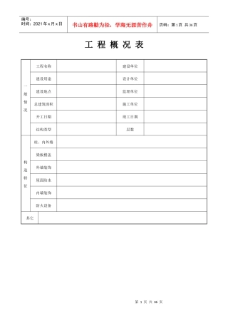 报验及验收记录表（DOC31页）