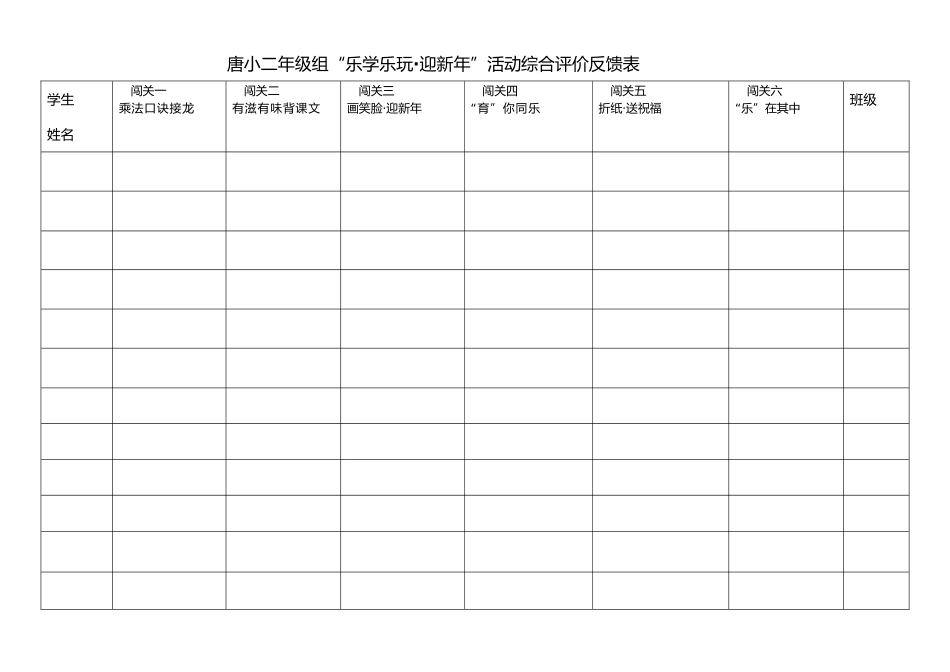 乐考综合评价反馈表(1)_第1页