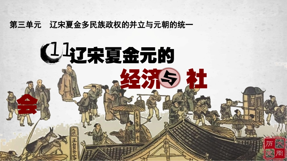 第11课辽宋夏金元的经济与社会_第1页