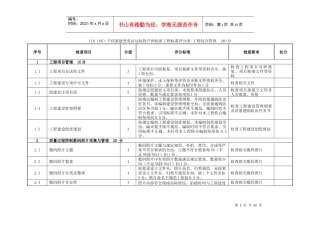 优质工程评分表