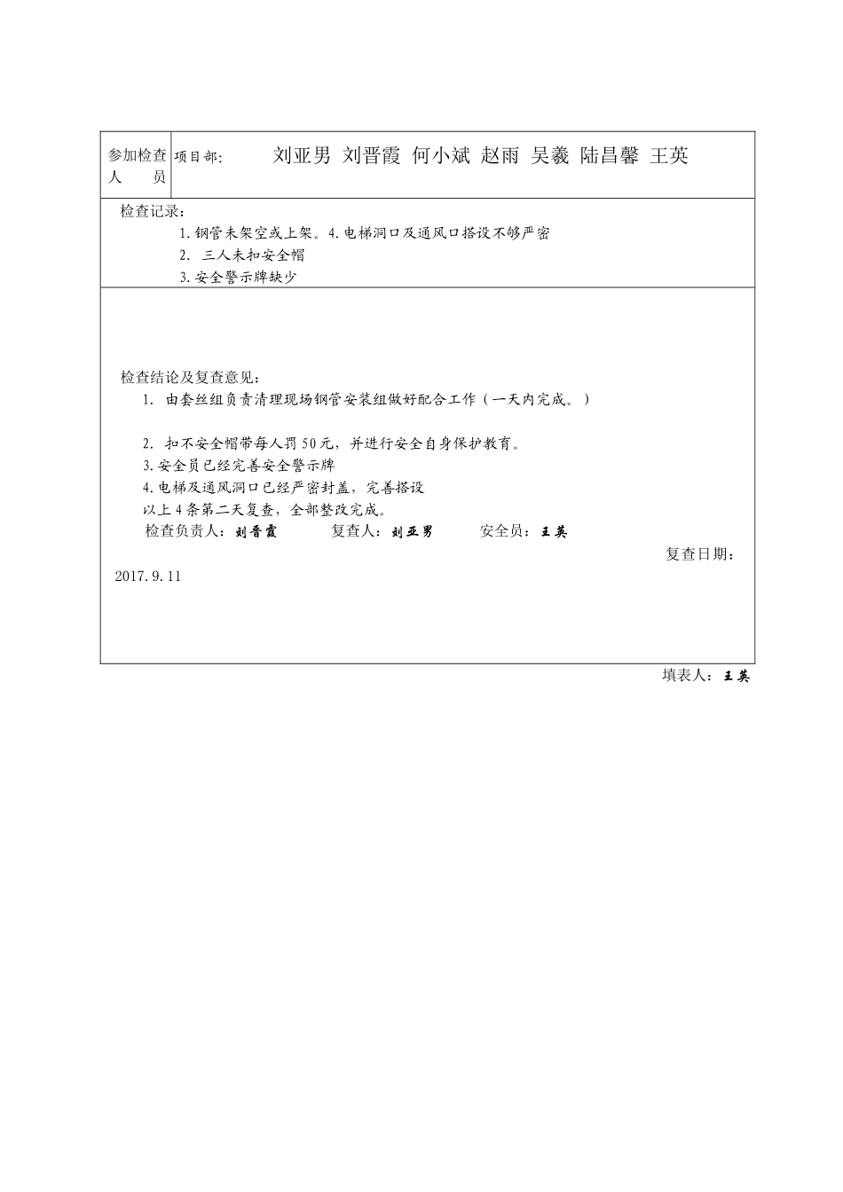 安全检查记录表范例_2_第3页