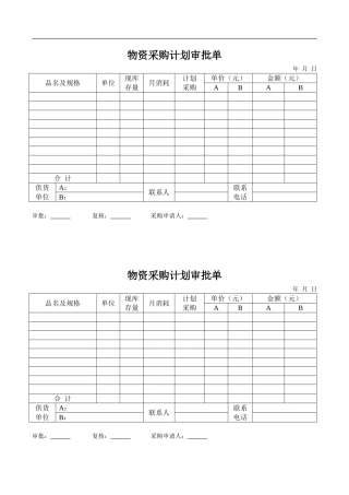 企业管理表格大全(DOC30页)