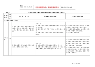 安全标准化评分细则