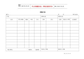 WI-7.4.3-1物品采购管理规定表格