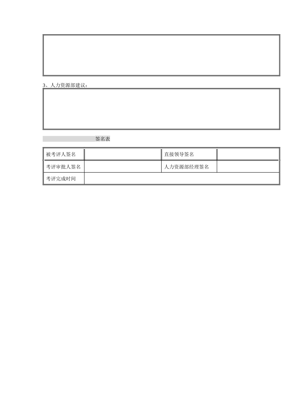家辉公司基层员工岗位季度考评表_第2页
