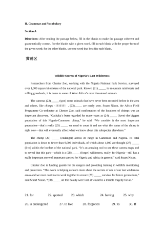 2018届上海市各区二模语法填空分类汇编