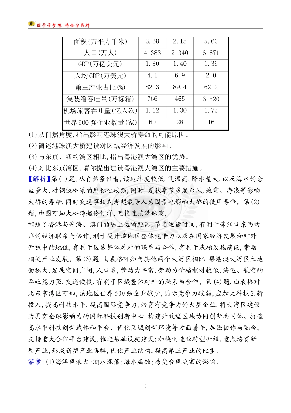 规范答题专项练八_第3页