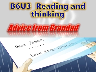 一课一研课件B6U3Reading