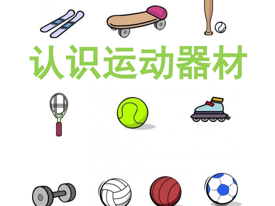 认识运动器材_第1页
