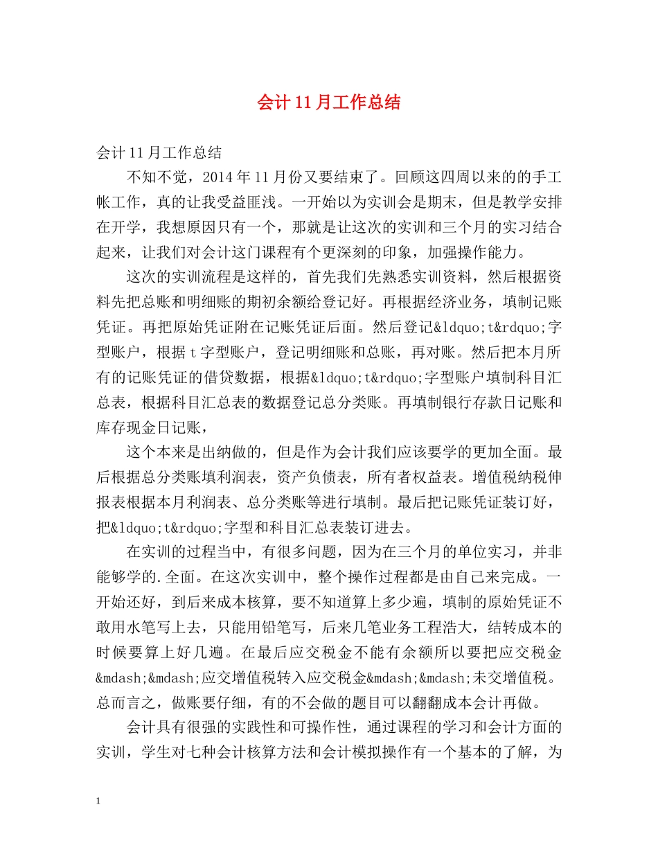 会计11月工作总结 _第1页