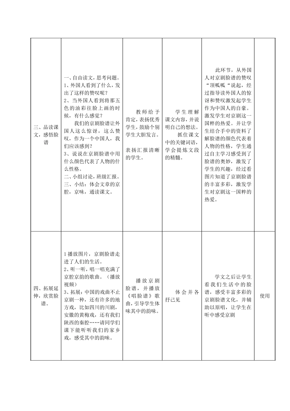 唱脸谱教学设计_第3页