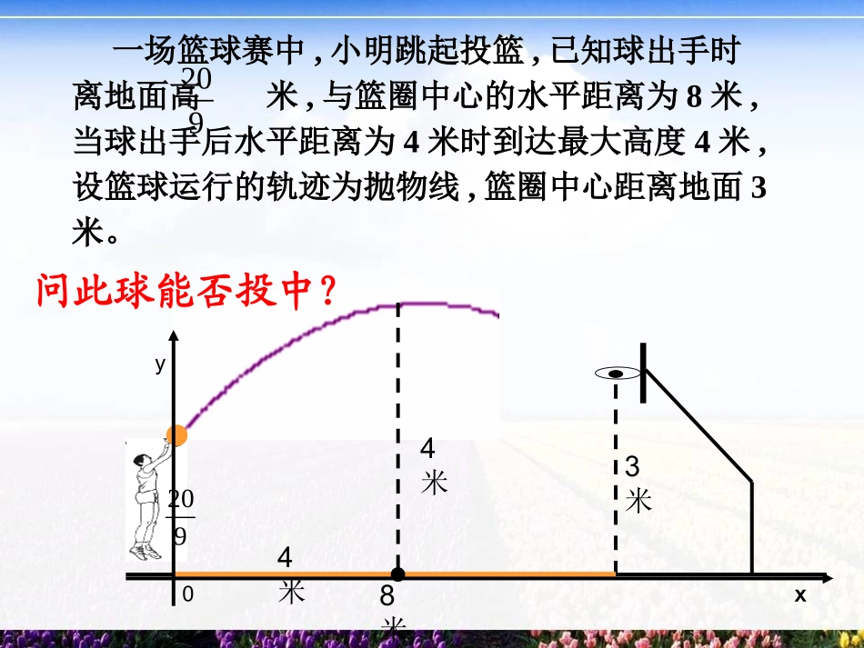 二次函数投篮问题_第3页