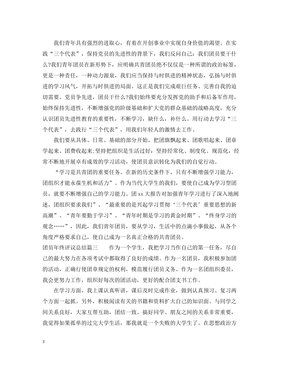 团员年终评议总结_第3页