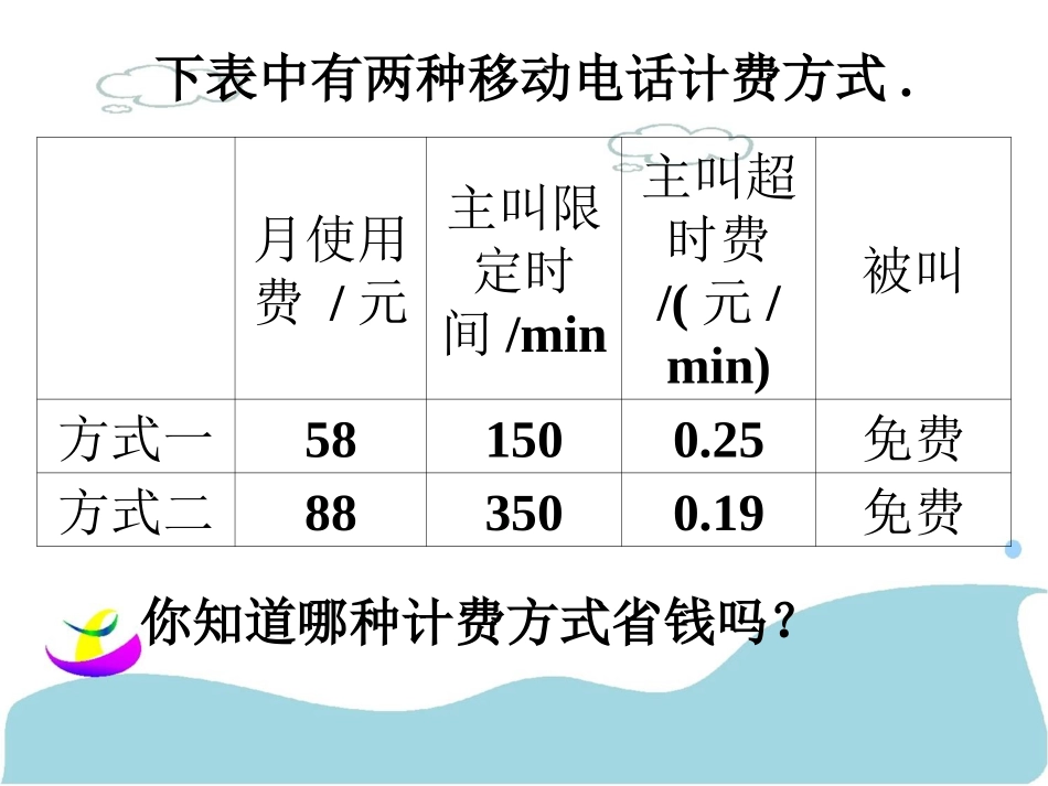 实际问题与一元一次方程（）_第3页