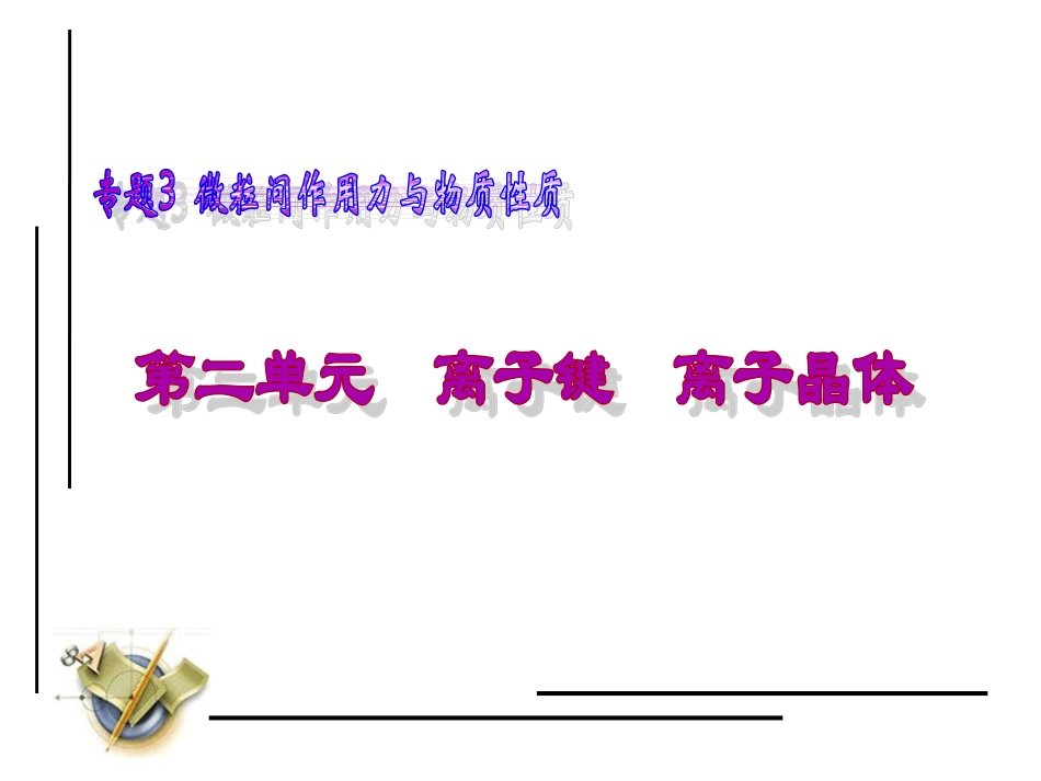 离子键-离子晶体共张_第1页