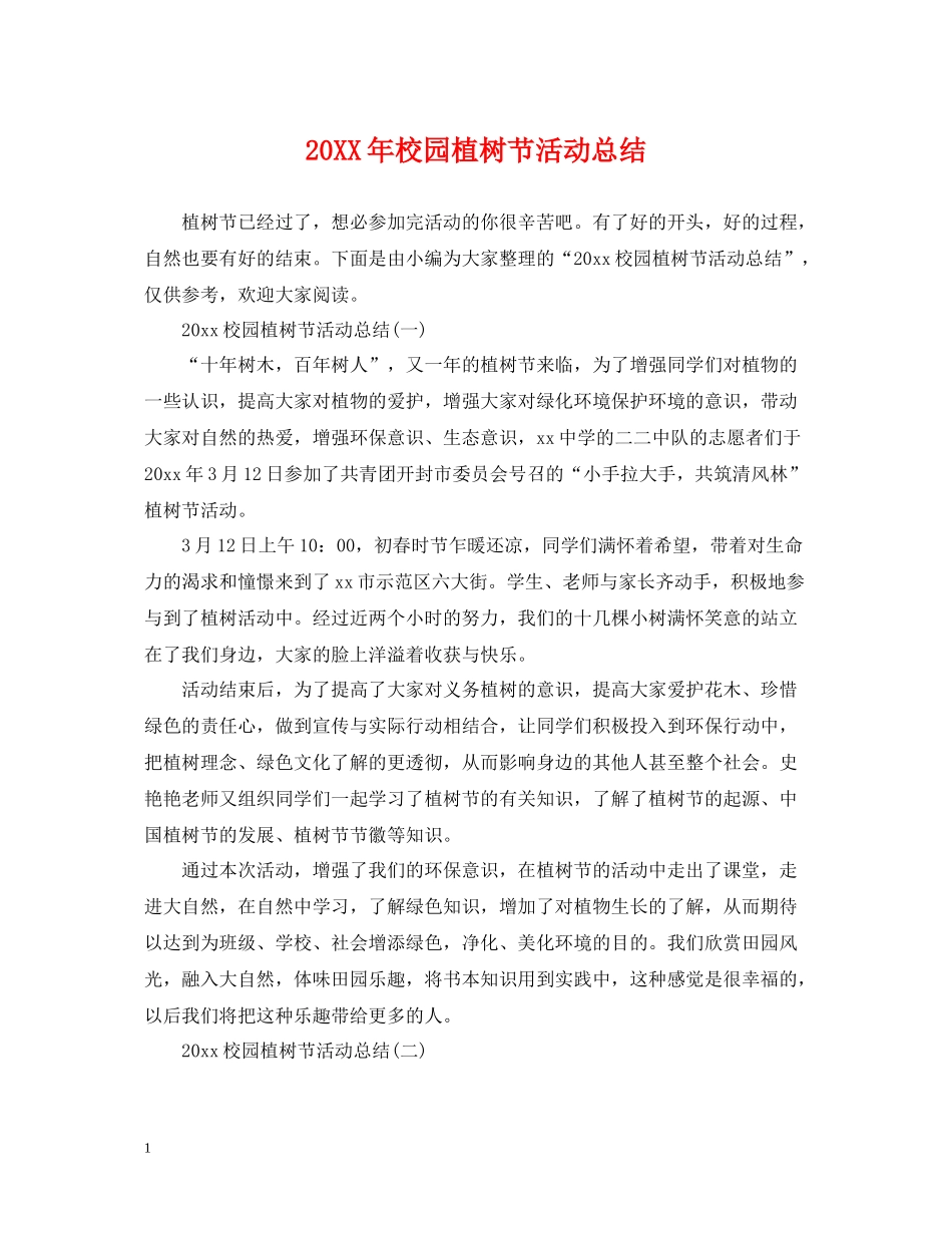 校园植树节活动总结_第1页