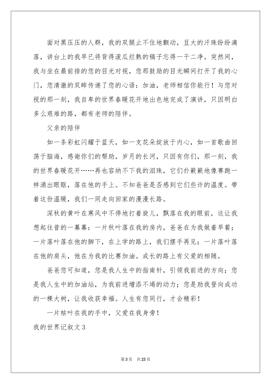 我的世界记叙文_第3页