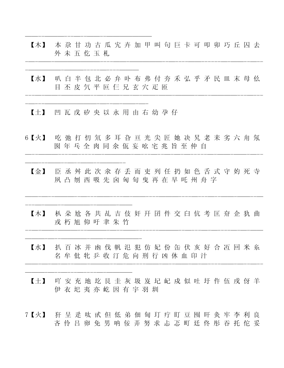 康熙字典3-26画繁体字五行分类_第2页